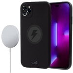 Estojo com capa magnética preta bacana para iPhone 14 Pro Estojo com capa magnética preta bacana para iPhone 14 Pro