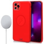 Estojo com capa magnética vermelha bacana para iPhone 14 Pro Estojo com capa magnética vermelha bacana para iPhone 14 Pro