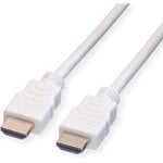 Cavo HDMI 4K ad alta velocità di valore con Ethernet maschio/maschio 5 m bianco