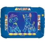 Tavolo da disegno elettronico Lexibook Paw Patrol Neon con pennarelli e modelli