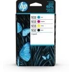 Cartucho de Tinta Original HP 932 + HP 933 Pack Negro/Tricolor Cartucho de Tinta Original HP 932 + HP 933 Pack Negro/Tricolor