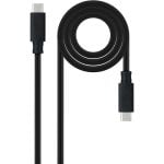 Cable USB-C Nanocable 10.01.4101-L150 1,5 m 10Gbps 100W Negro
