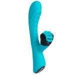 Diversual Molly Vibrador Conejito para Estimulación de Clítoris y Punto G Recargable Turquesa
