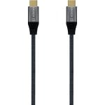Aisens Câble USB 3.1 Type C Mâle/Mâle 1m Gris Aisens Câble USB 3.1 Type C Mâle/Mâle 1m Gris