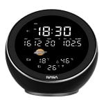 Stazione meteorologica NASA WSP1500BK con altoparlante Bluetooth nera