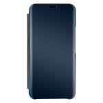 Avizar Étui noir translucide avec fermeture à miroir pour Samsung Galaxy S22