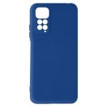 Coque en silicone souple Avizar avec finition Soft Touch bleue pour Xiaomi Redmi Note 11/11s