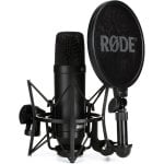 Rode NT1 KIT Micrófono de Condensador Cardioide de Diafragma Grande con Montaje de Choque y Filtro Pop Rode NT1 KIT Micrófono de Condensador Cardioide de Diafragma Grande con Montaje de Choque y Filtro Pop