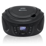 Radio CD Roadstar CDR-375D+/BK 4W RMS USB AUX MP3 Portátil Negro