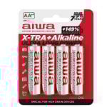 Aiwa X-TRA+Alkaline AA LR06 1,5 V Alkaline-Batteriepack 4 Einheiten