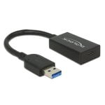 Delock Adattatore da USB-C a USB 3.1 femmina/maschio da 15 cm Nero