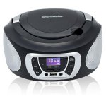Radio CD Portable Roadstar CDR-365U/SL 4W RMS USB AUX FM Écran LCD Argent