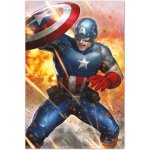 Erik Póster Marvel Capitán América Under Fire 91.5x61cm