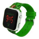 Orologio LED verde Minecraft con licenza per bambini
