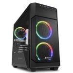 Sharkoon V1000 RGB Vetro temperato USB 3.0 Nero