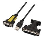 Aisens A104-0039 Convertitore da USB a RS232 1,8 m Nero