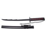 Amont Replica della Katana Tensa Zagetsu Ichigo Kurosaki di Bleach 45 cm