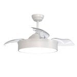 Sulion Bombay L Ventilador de Techo con Luz LED 22W 107cm Palas Reversibles Blanco