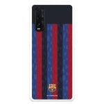 Funda Para Oppo Find X2 Del Fc Barcelona Fondo Rayas Verticales  - Licencia Oficial Fc Barcelona