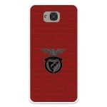 Funda Para Bq Aquaris U2 Del Escudo Fondo Granate  - Licencia Oficial Benfica