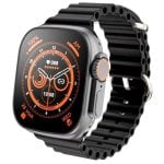 Klack X8 Ultra Bluetooth 49mm Ecrã HD Zafiro Preto Resistente Água IP67 Pulsómetro SpO2