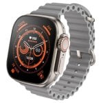 Klack X8 Ultra Bluetooth 49mm Ecrã HD Titânio Cinzento Resistente à água IP67 SpO2 Monitor de sono