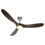 Ventilatore da soffitto CasaFan Eco Genuino-L 152cm LED Noce Cromo Telecomando