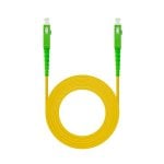 Cavo in fibra ottica nanocavo da SC/APC a SC/APC monomodale Simplex LSZH 60 m Giallo