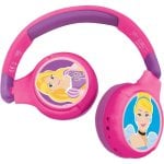 Lexibook Casque Bluetooth Enfant 2 en 1 Princesses Disney
