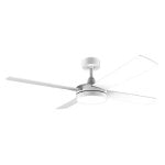 Ventilatore da Soffitto con Luce Cecotec EnergySilence Aero 5200 White Line 60W 132cm 3 Velocità Telecomando Modalità Inverno