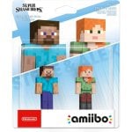 Nintendo Amiibo Figura Super Smash Bros Minecraft Steve y Alex Nintendo Amiibo Figura Super Smash Bros Minecraft Steve y Alex