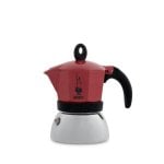 Cafetera Moka Induction Bialetti 0,16 L Aluminum Rouge Noir Cafetera Moka Induction Bialetti 0,16 L Aluminum Rouge Noir