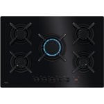 AEG HKB75453NB Série 8000 Flamelight Placa a Gás 5 Zonas 75cm Preta
