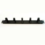 Organizzatore cavi metallico 1U Powergreen per armadi rack 19 pollici