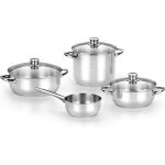 Monix Batería de Cocina Optima 4 Piezas con Tapa