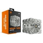 COUGAR Gaming 3MMHP12W3.0001 système de refroidissement d’ordinateur Boitier PC Refroidisseur d'air 12 cm Blanc 3 pièce(s)