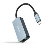 Convertitore nanocavo USB-C 3.2 Gen1 a Ethernet 2.5G Alluminio 15 cm Grigio