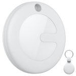 Localizzatore MiTag compatibile Leotec Apple con portachiavi bianco