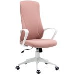 Vinsetto Silla de Oficina Giratoria de Altura Ajustable Rosa Vinsetto Silla de Oficina Giratoria de Altura Ajustable Rosa
