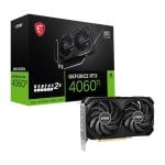 MSI GeForce RTX 4060 Ti VENTUS 2X BLACK OC 8GB GDDR6 DLSS3 Reacondicionado