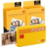 Kodak Mini 2 Retro P210R Impresora Fotográfica Bluetooth Amarilla + Papel 60 Fotos Kodak Mini 2 Retro P210R Impresora Fotográfica Bluetooth Amarilla + Papel 60 Fotos