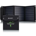 Panneau Solaire Bresser 40W – 3 ports USB, 1 port DC – Pliable – Résistant à l'eau