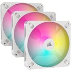 Confezione tripla di ventole Corsair iCUE AR120 RGB digitali da 120 mm bianche