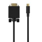 Aisens A109-0692 Câble convertisseur USB-C mâle vers VGA mâle 0,8 m noir