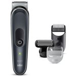 Máquina de Barbear Corporal Braun BodyGroomer BG5360 Recarregável 100min Seco e Molhado 3 Pentes