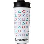 Icone PlayStation del bicchiere da viaggio metallico piramidale Icone PlayStation del bicchiere da viaggio metallico piramidale