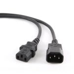 Cavo di alimentazione Gembird PC-189-VDE C13 maschio/femmina 1,8 m Nero Cavo di alimentazione Gembird PC-189-VDE C13 maschio/femmina 1,8 m Nero