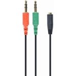 Gembird CCA-418 Cable Adaptador de Audio 3.5mm Hembra a 2 x 3.5mm Macho 0.2m Gembird CCA-418 Cable Adaptador de Audio 3.5mm Hembra a 2 x 3.5mm Macho 0.2m