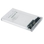 Gembird EE2-U3S9-6 contenitore di unità di archiviazione Custodia per Disco Rigido (HDD) Trasparente 2.5"