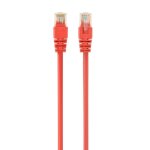 Netzwerkkabel RJ45 Cat5e Gembird PP12-0.5M/R 50cm Rot